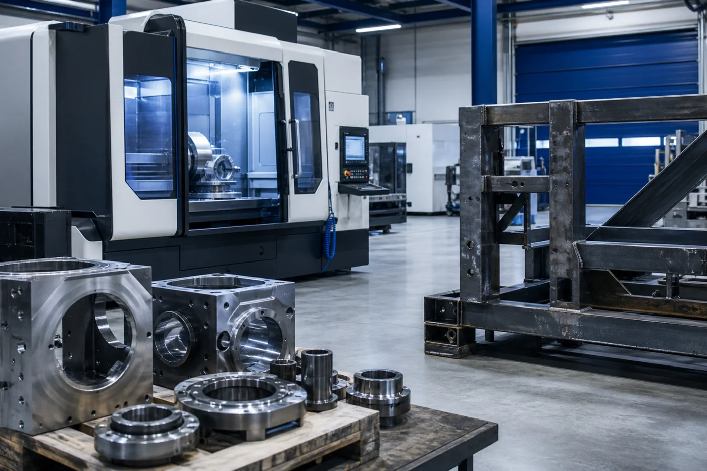 Officina meccanica con centro CNC e carpenteria industriale